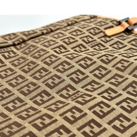 Auth Fendi Zucchino Bucket Tote - Picture 4 of 14